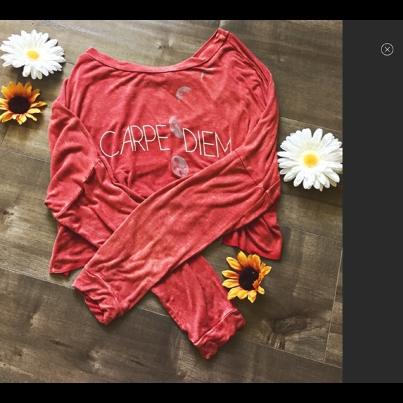 Carpe Diem Crop Top - Picture 2 of 2